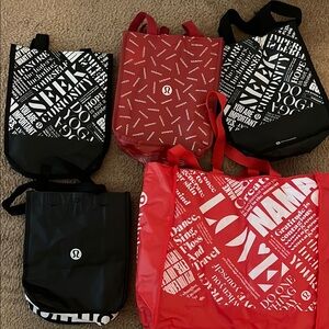 Lululemon Reusable Tote Bags Set